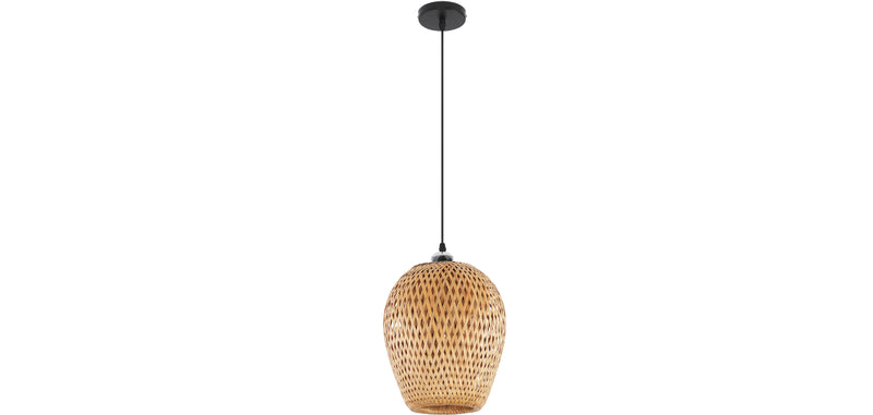 Taklampe i bambus - Hengelampe i boho Bali-stil - Gina