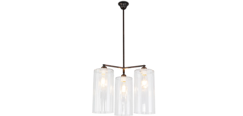 Lampa sufitowa z kryształu - Lampa wisząca - 3 ramiona - Reg