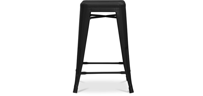 Bar stool - Industrial design - Matte steel - 60cm - New edition - Stylix
