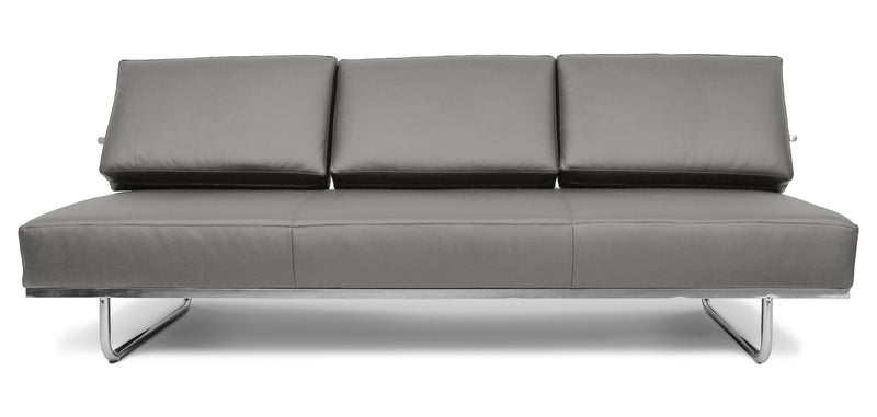 Sofa Bed Upholstered in Faux Leather - 3 Seats - Kart