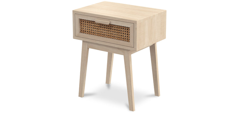Table de chevet avec tiroirs Bois Boho Bali - Yanpai