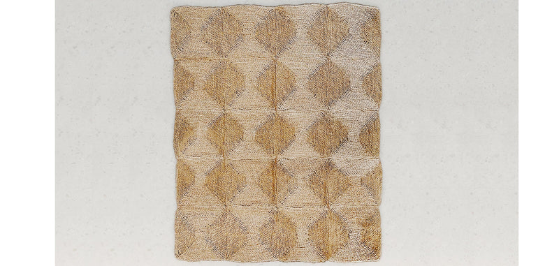 Rectangular jute rug - Boho Bali - 120x150 CM - Lubya