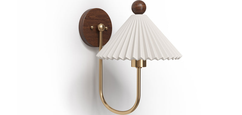 Lampe Murale en Or Vieilli - Applique Vintage - Leig