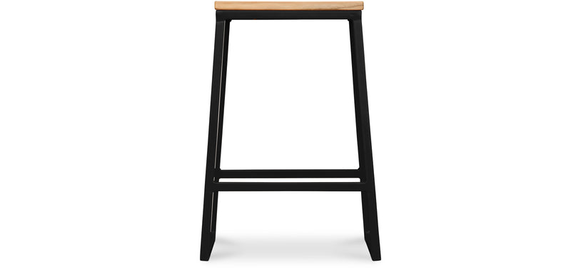 Sgabello da Bar Design Industriale - Legno e Metallo - 60cm - Big Boy
