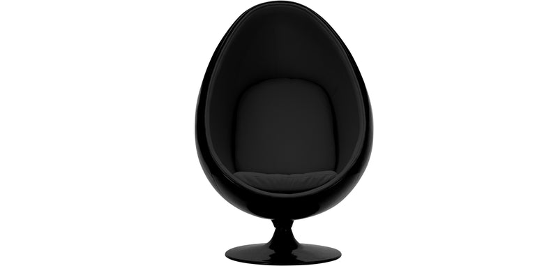 Egg design armchair - Covered with faux leather - Eny