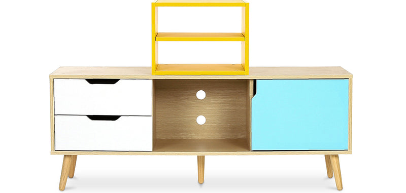 Meuble TV en Bois - Design Scandinave - Axe