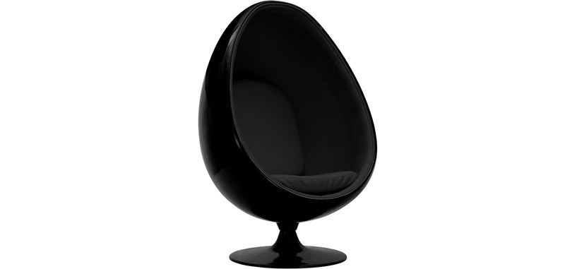 Egg design armchair - Covered with faux leather - Eny