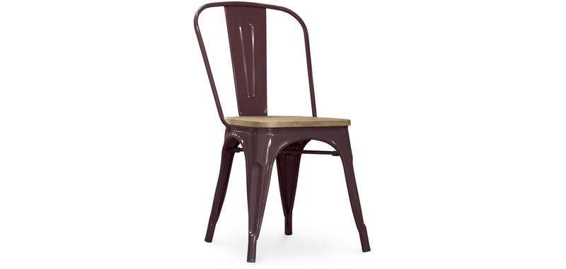 Dining chair - Industrial design - Wood and steel - Stylix
