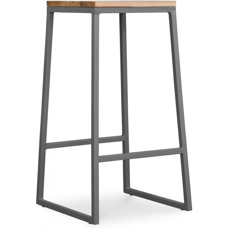 Taboret design przemysłowy - drewno i metal - 76cm - Big Boy