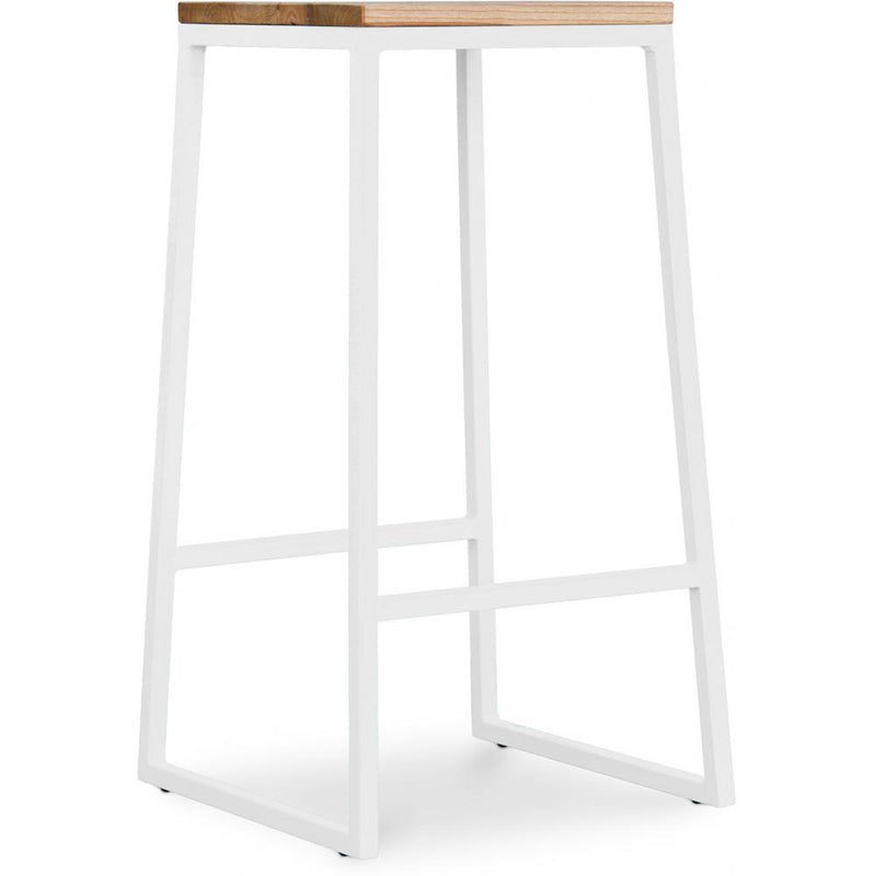 Taboret design przemysłowy - drewno i metal - 76cm - Big Boy