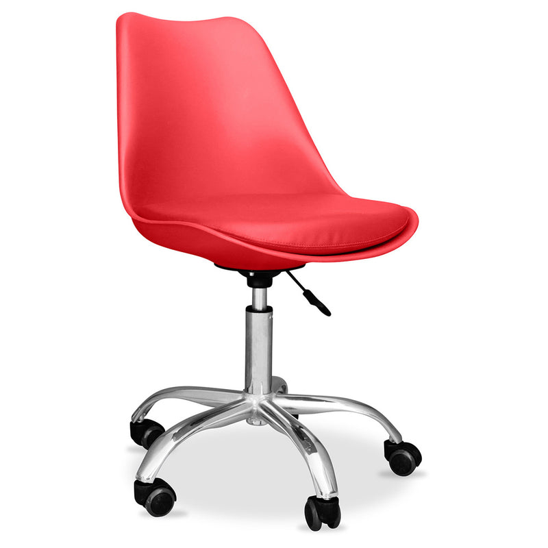 Chaise de bureau à roulettes - Chaise de bureau pivotante - Tulip