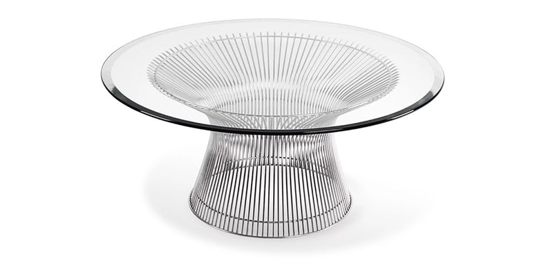 Table basse ronde - Design en verre - Barrel
