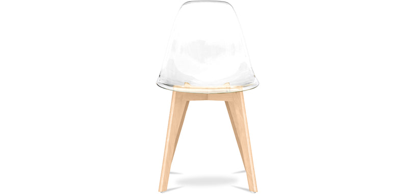 Cadeira de sala de jantar transparente - Estilo escandinavo - Lucy
