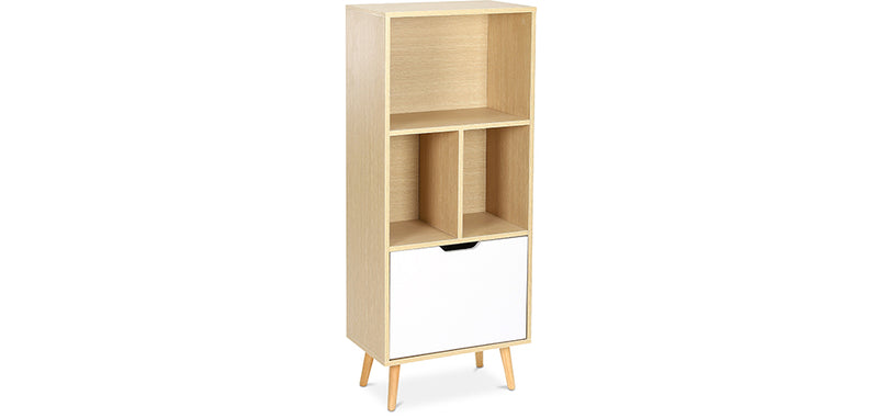 Buffet en Bois - Design Scandinave - 4 compartiments - Roin