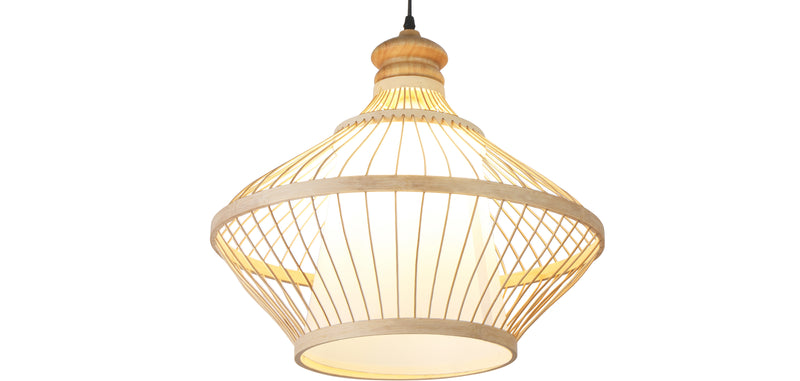 Bamboo ceiling lamp - Boho Bali style hanging lamp - Amara