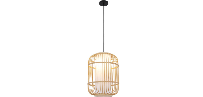 Lampe de plafond en bambou - Lampe suspendue au stile Boho Bali - Mane