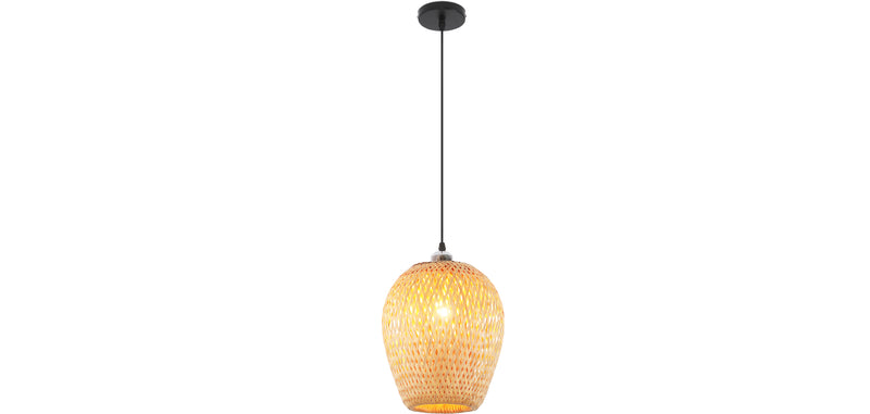 Taklampe i bambus - Hengelampe i boho Bali-stil - Gina