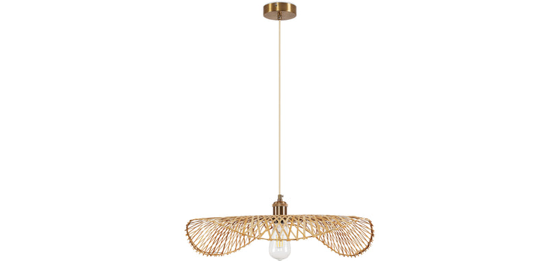 Lampa sufitowa z bambusa - Lampa wisząca w stylu Boho Bali - Bahati
