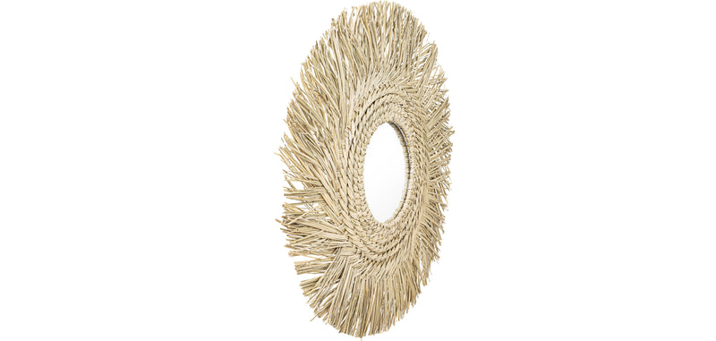 Wall Mirror - Round Boho Bali Design (60 cm) - May