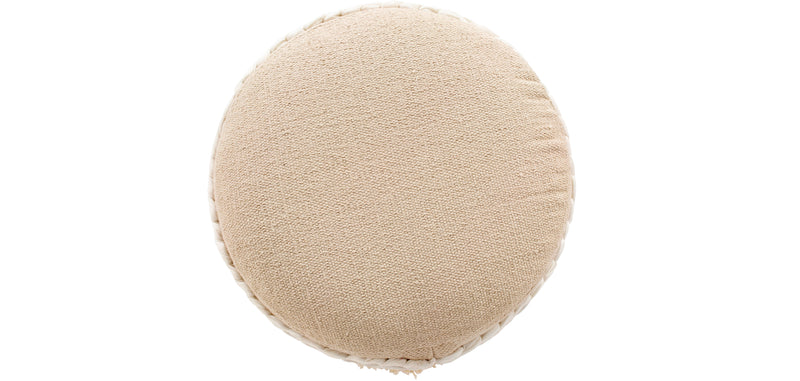 Tabouret Pouf Rond - Style Boho Bali - Ivy