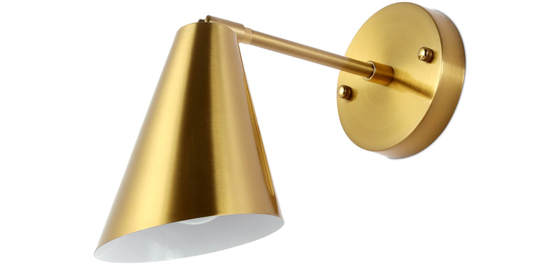 Wall Sconce - Metal Cone - Gold - Livel