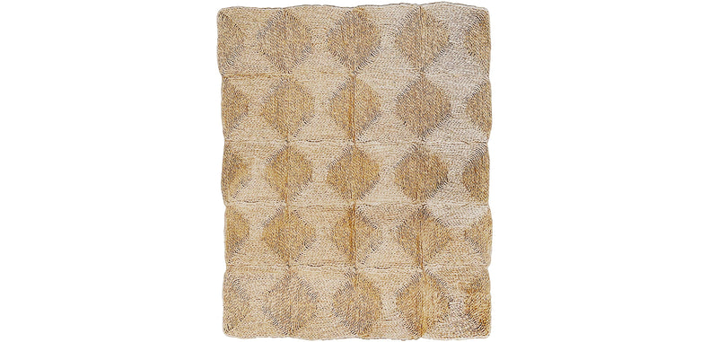 Rectangular jute rug - Boho Bali - 90x120 CM - Lubya