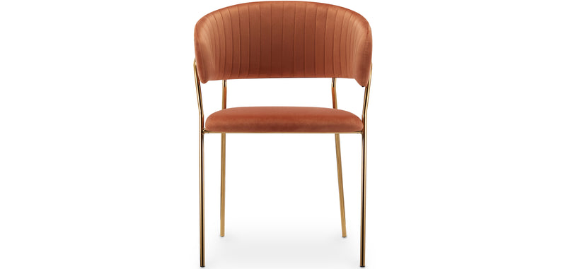 Chaise de salle à manger - Revêtue de velours - Gruna