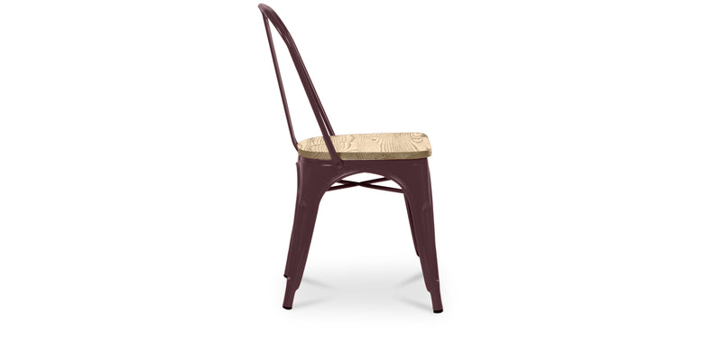 Dining chair - Industrial design - Wood and steel - Stylix