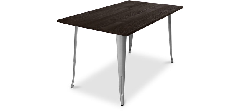 Table à manger rectangulaire - Industrielle - Bois - Tawny