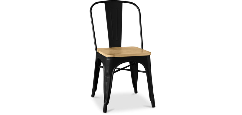 Dining chair - Industrial design - Wood and steel - Stylix