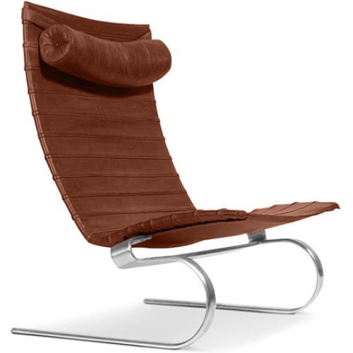 Leather armchair - Designer chaise longue - Bloy