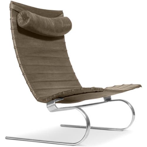Leather armchair - Designer chaise longue - Bloy