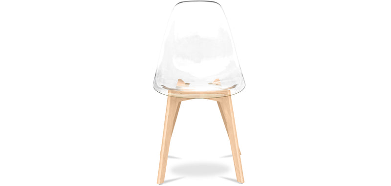 Cadeira de sala de jantar transparente - Estilo escandinavo - Lucy
