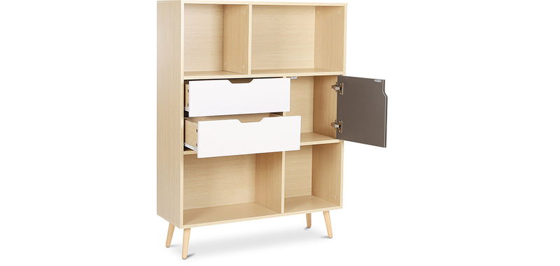 Wooden Bookshelf - Scandinavian Design - Pol
