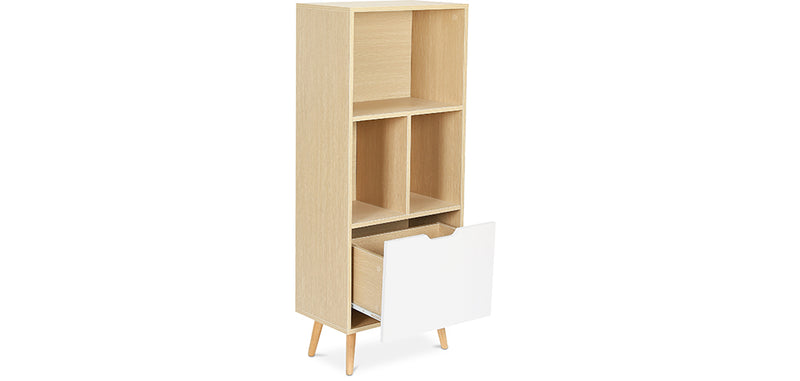 Buffet en Bois - Design Scandinave - 4 compartiments - Roin