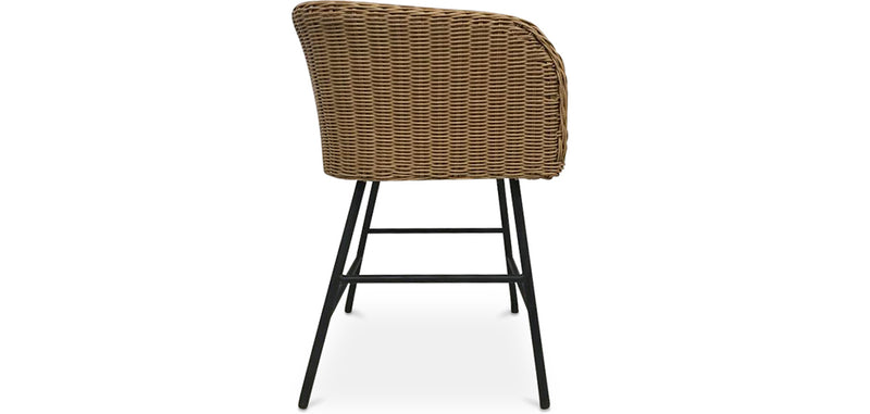 Cadeira de sala de jantar em rattan - Design Boho Bali - Ishita