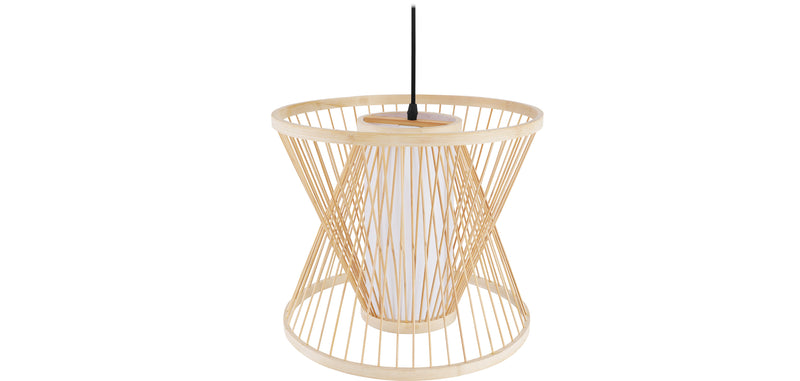Lampe de plafond en bambou - Lampe suspendue de style boho Bali - Ketut