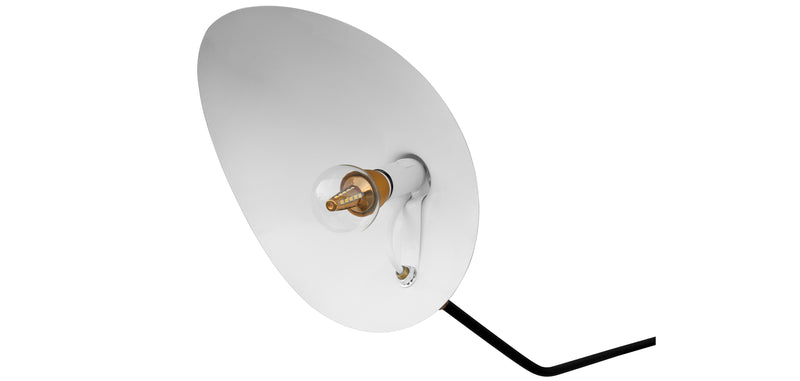 Lampa biurkowa - czarny kinkiet ścienny - George