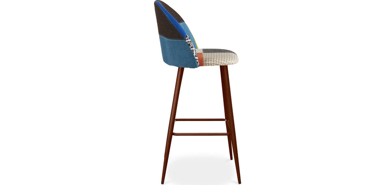 Tabouret Rembourré en Patchwork - Style Scandinave - Pixi