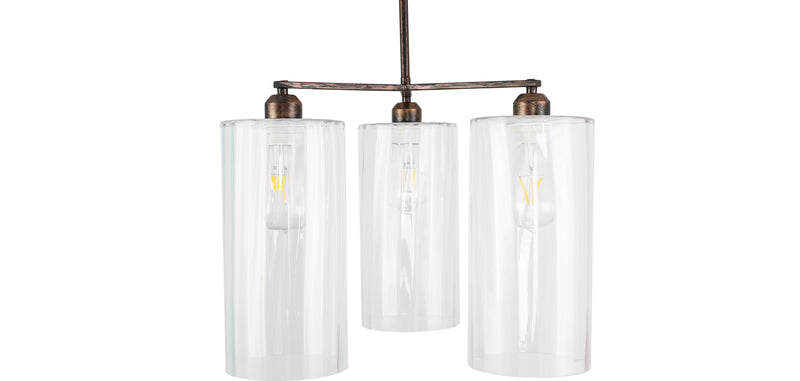 Lampa sufitowa z kryształu - Lampa wisząca - 3 ramiona - Reg