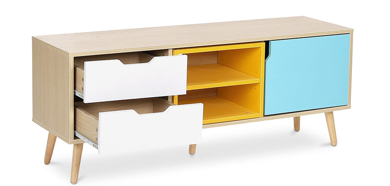 Meuble TV en Bois - Design Scandinave - Axe
