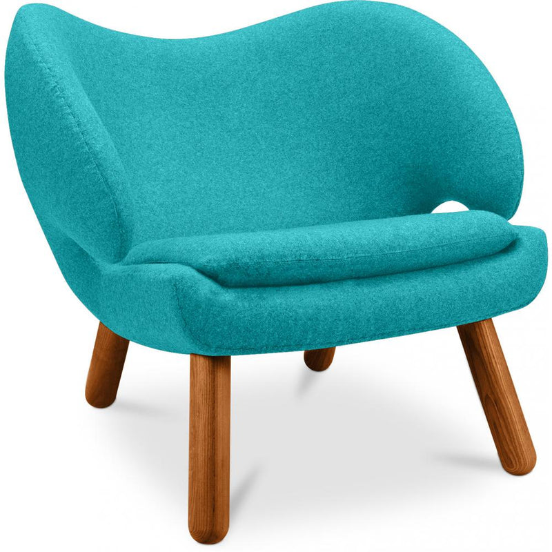 Sillón tapizado de tela - diseño escandinavo - Pelitano