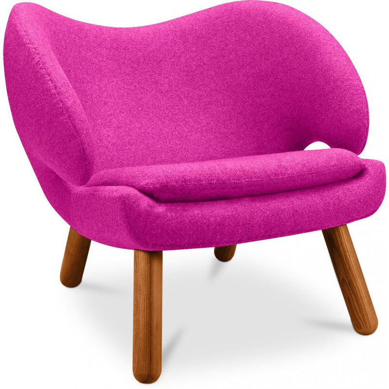 Sillón tapizado de tela - diseño escandinavo - Pelitano