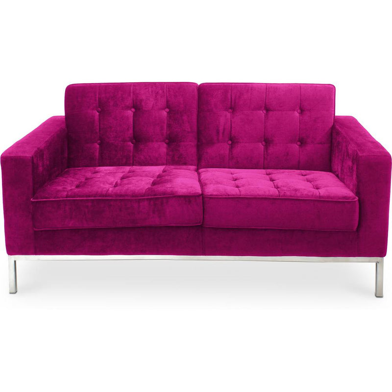 Fabric Upholstered Sofa - 2 Seats - Konel
