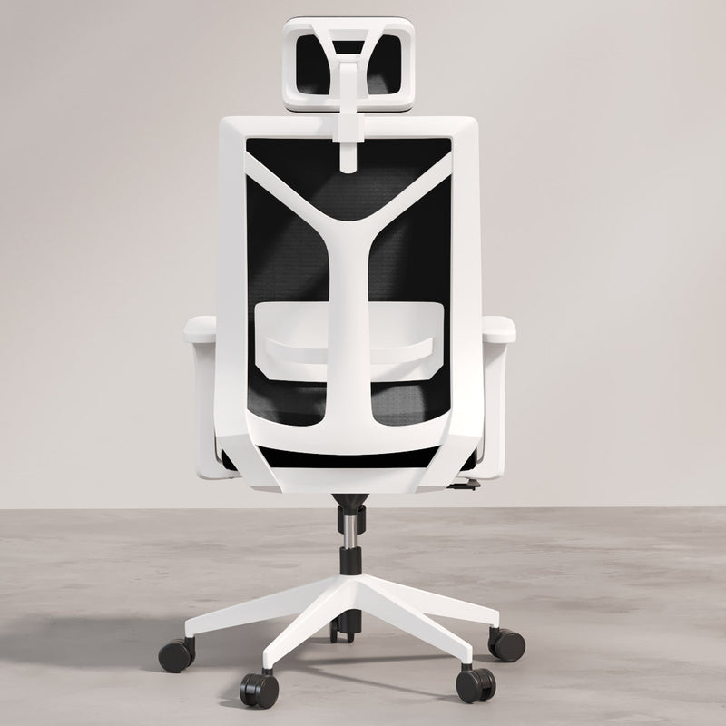 Chaise de bureau ergonomique avec roulettes et accoudoirs - Ergal