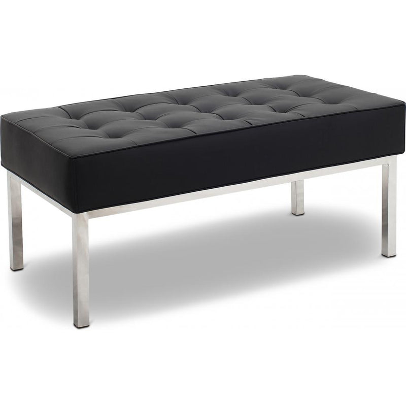 Banc Design - 2 places - Revêtement en cuir - Konel