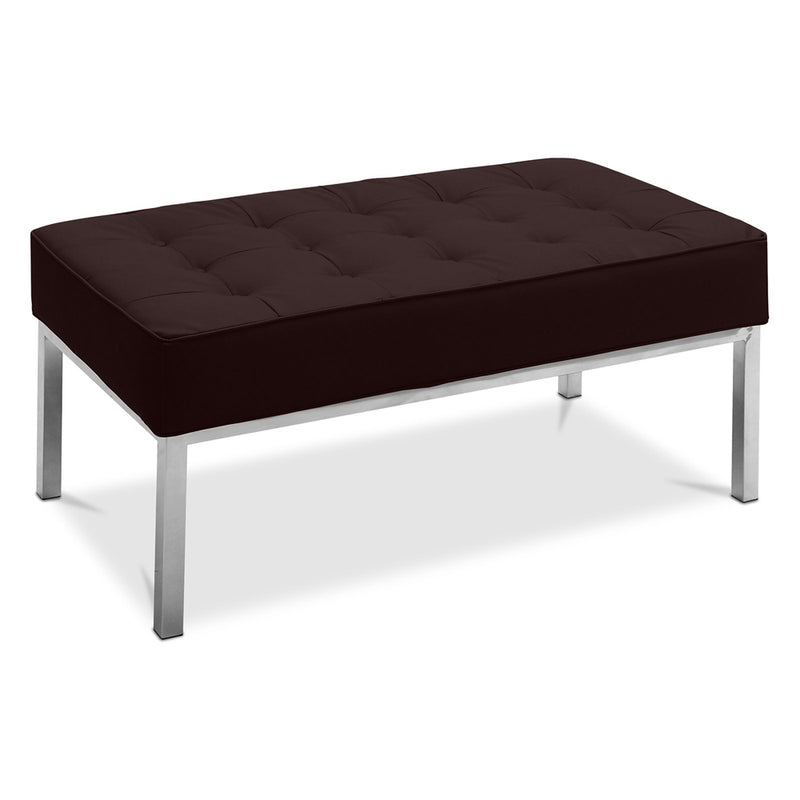 Banc Design - 2 places - Revêtement en cuir - Konel