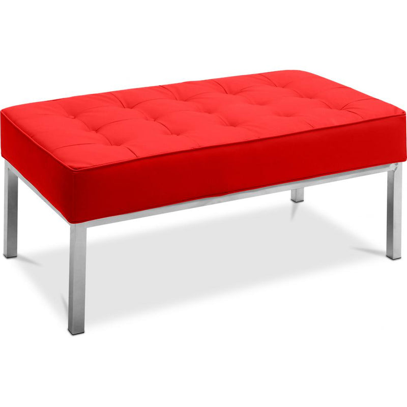 Ławka design - 2 miejsca - Tapicerowana poliuretanem - Konel