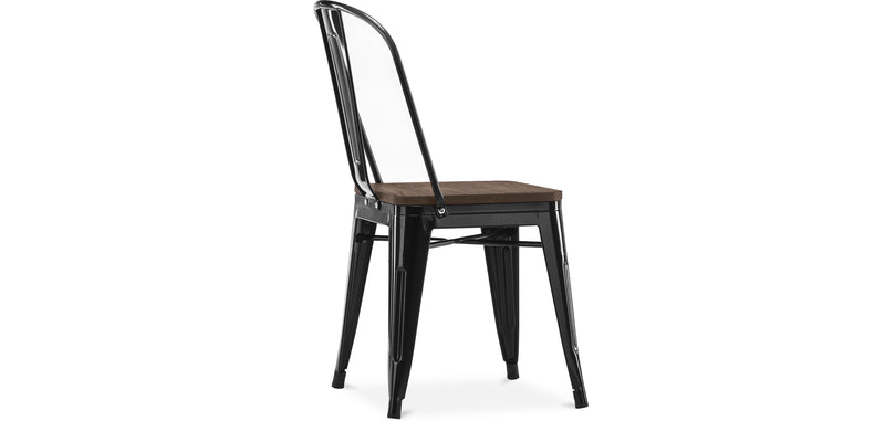 Spisestuestol - Industriell design - Tre og stål - Stylix