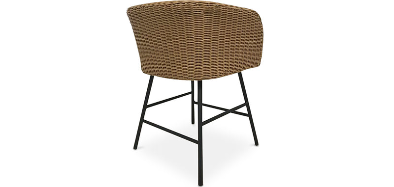 Cadeira de sala de jantar em rattan - Design Boho Bali - Ishita